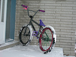 my bike in all it's snow covered glory