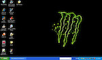 The monster energy desktop of my netbook.