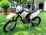 2008 KTM 250 EXCF.... awesome power and so light...