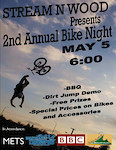 We Will be doing our bike night again may 5. Come On Out see some tricks go down but even better some good crashes bound to happen. See you there
