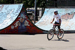 Biking in the Geneva skatepark
