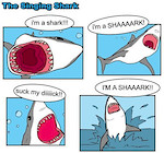 suck his dick cuz hes a shark