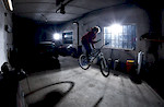 Night jam at Shamanns' backyard. Szymon Godziek with his Cody. dartmoor-bikes.com