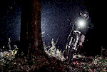 Heavy rain in a pitch back forest!

http://www.imbikemag.com/