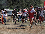 Start of the 24 hour race, sprint to the bikes