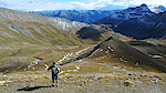 Looking east from Rifugio Carmagnola (on the way to Mt. Belino) - 2810m