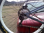 ripped out spokes 3  stretched 8 more and exploded my derailleur
