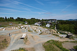 View of the slopestyle setup