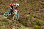 Shredding the track at farmer jacks in moelfre on an Army DH team training day. Cheers To Matt Collett for the pics!