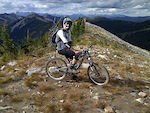 About to drop in to Nelson's Baldface Lodge - Meadow Trail to Shannon Pass! Big sweet Kootenay descent