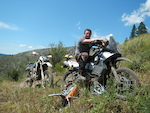 Took my 990 on a dirt bike ride with Jimmy Lewis.  That was tough trying to keep up