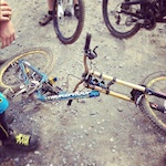 thats what you get for buying lewis bucahans old bike!!