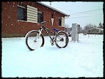 biking in the snow. :D szanaszéjje bicozáss a havban :3 :D