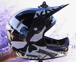 Kali's Avatar II helmet with accessory mount.
