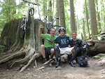 I was headin up. Juan and Jon were riding down Natural high. They are both from Argentina but met here by chance in Canada.
