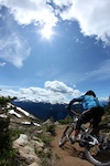 bluebird day on Top of the World