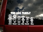 on the back of my girlfriends van. too funny