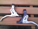 Deore LX M570 v-brake levers different shades