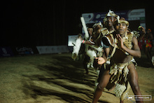 African dance show during the opening ceremony.