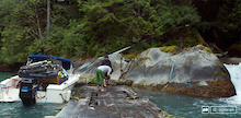Harvesting some of the most delicious and fresh waters out of Alpine Creek; this is generally done with a steady cam.