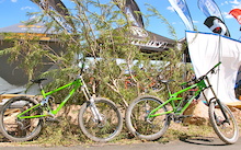 Two bikes from I Track, the P2 (Prototype Two - Left) and the tactic (Right)