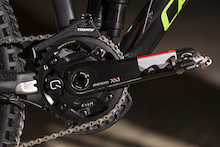 The road cyclists have the Red Quarq power meter. This is the last one made for MTB designed for the XX1 transmission.