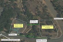 The proposed site for the Auburn Bike Park at Maidu Drive.