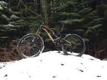 Snow on fromme today starting at about 3km mark