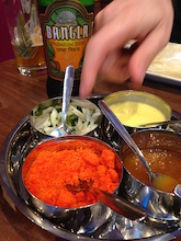 Red Spice curry house and their bizarre "crushed wotsit" side!?