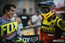Wallace and Beer, part of the Devinci Global Racing stacked team.