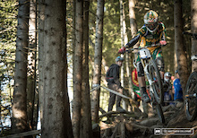 It took a couple tries, but Greg Minnaar hit the high line perfectly by the end of the day. Few have hit it consitently.