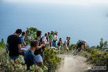 Here in Finale there is undoubtedly one of the biggest crowds in enduro, a sport that is hard to spectate at the best of time. But the locals here aren't put off and stage four this afternoon was lined with several hundred fans who had hiked, scootered and pedalled up to see the action.