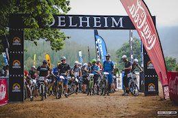 The start arch at Delheim with a world of single track in the background.