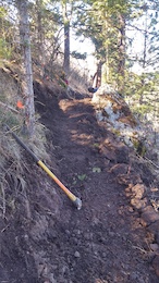 Building trail on Moore Mountain