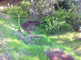 Puttin in some shovel work on the dirt jumps line! Yeee brown pow baby some hero dirt!