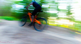 taken on the gopro on  an afternoon ride, panning action to give a sense of motion.