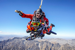 Video: Skydiving Over Queenstown With a Kid's Bike