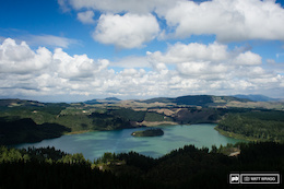 Stages one to six run through the Whakawera forest skirting around the stunning green lake in places.