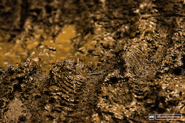 This is what fresh loamy dirt looks like after a night of rain and a few hundred racers.  It's quite safe to say the conditions on Sunday could not have been any more different to the dusty and tacky tracks ridden one day prior.