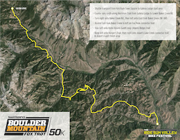 Course Released for Shimano Boulder Mountain Fox Trot 50k