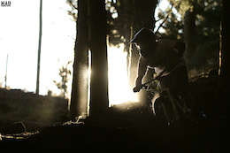Combine light with mountain biking and photography. The results are always unique. Rui Sousa riding his GT Bicycles Force powered by BIKE ZONE.