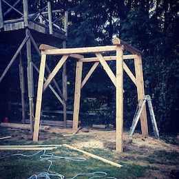 10ft level finished now the hard part doing 10 ft post and beam tilt up for the next level.