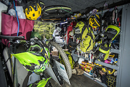 Got gear? Plenty of room for gear in this race van.