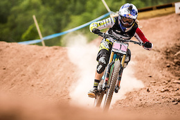 Rachel Atherton wins the UCI Mountain Bike DH World Cup overall title in Windham