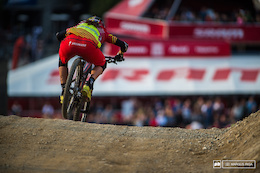 Anneke Beerton won the queen of Crankworx today with the overall points lead.