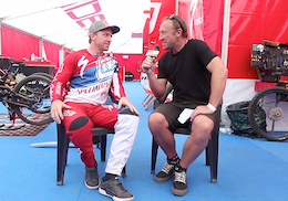 Video: Aaron Gwin - Steve Jones Post Race Interview, Val di Sole