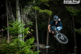 Doing some freeriding while testing Rose Unchained bike. Stoaked on this photo from Marcin Bialas Photography