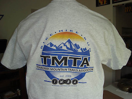 Back of TMTA T-shirt with new logo