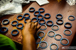 Cane Creek Factory Tour: Crown Races and Lower Headset Bearings.