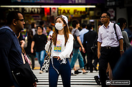 Face masks are the norm in Japan, worn for hygiene as well as pollution.